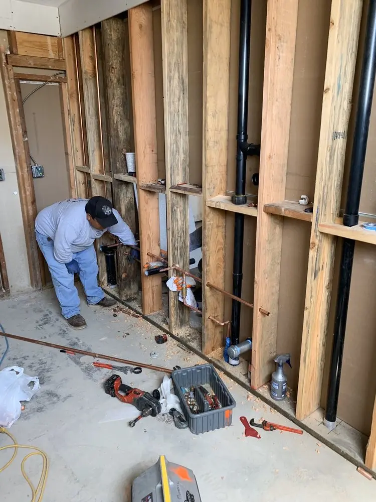 Commercial rough-in plumbing for Gas Line Repair in Chestnut Crossroads